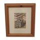 Aquarelle signée et encadrée représentant un moulin à café, 2010