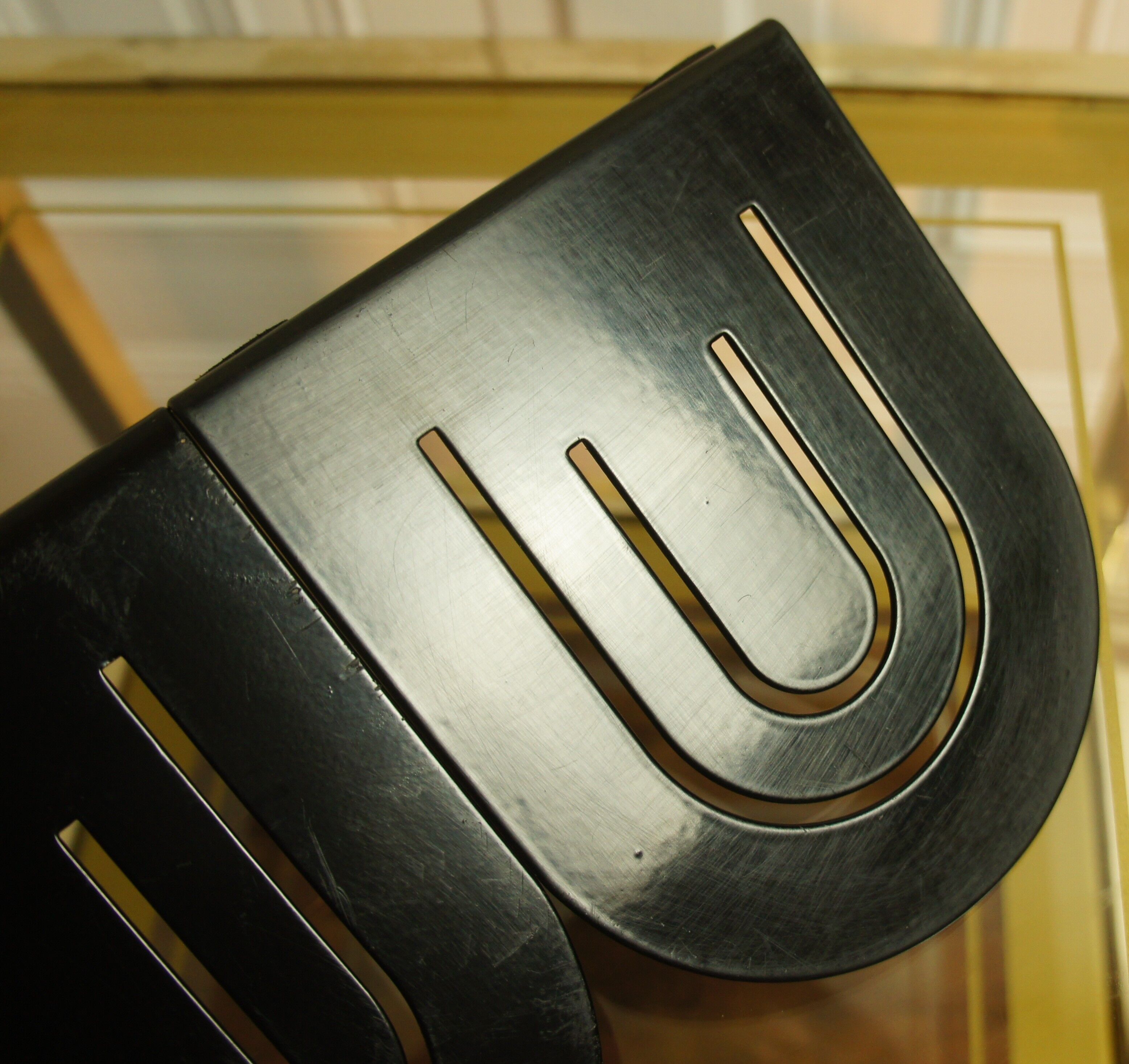 Pair of 2 bookends in metal, 80s
