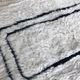 Moroccan Berber carpet Beni Ouarain with black graphic patterns 2.4x1.58m