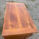 Restoration period walnut chest of drawers with a scroll handle