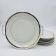 6 dessert plates and the serving dish, Philippon & Bruchet.