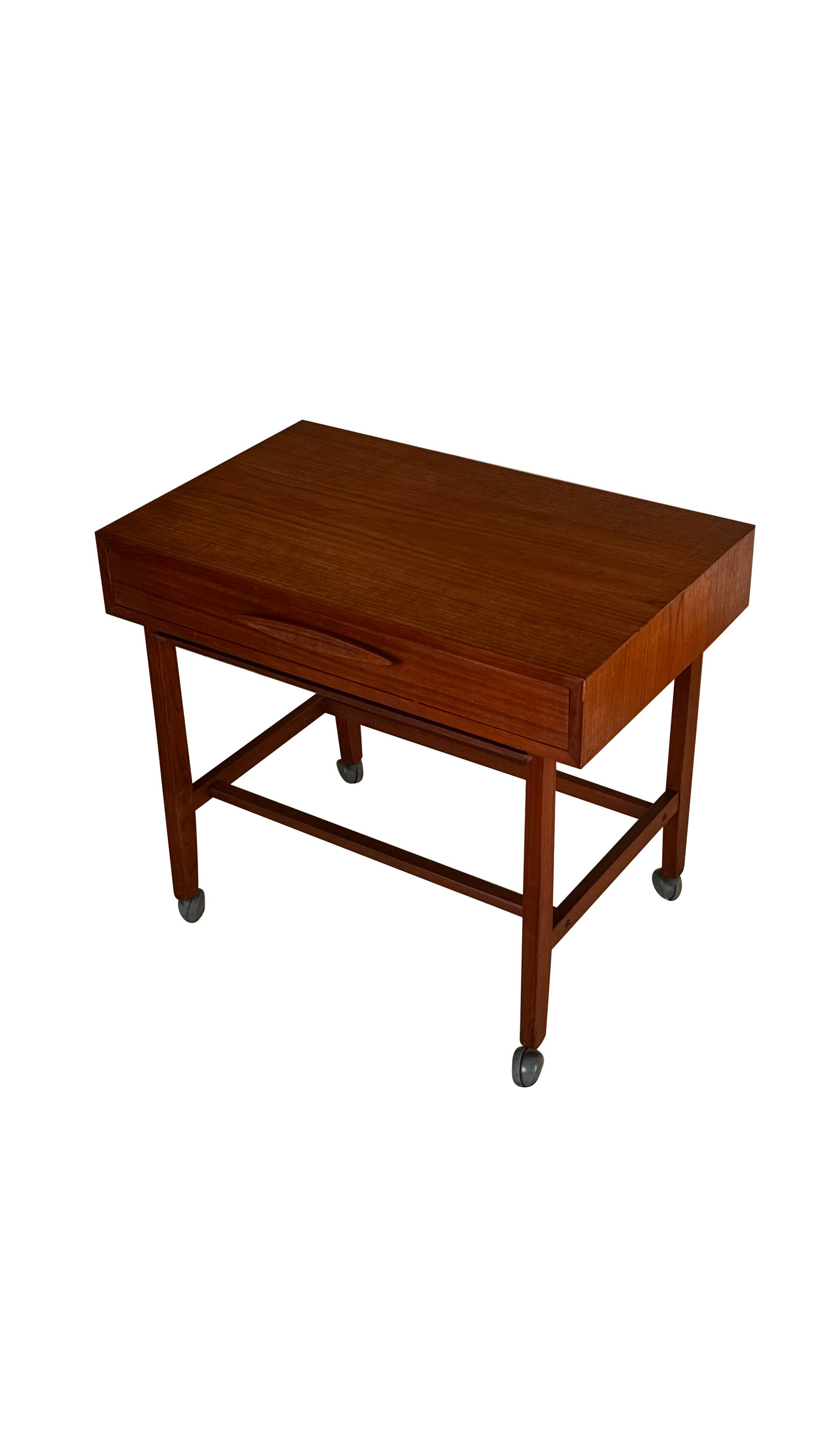 Vintage Scandinavian teak side table from the 1960s "Jytte"
