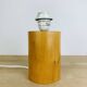 Vintage wooden cylinder lamp by IMT Italy, 1980s