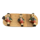 Porte Manteaux - Serviettes Pinocchio Superbe Travail Artisanal Années 40/50