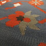 Balkan Kilim Runner Rug, Handmade Flatweave Carpet for Entryway 210 × 95 cm