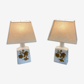 Paire de lampes design 1950