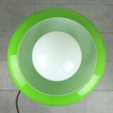 Lampadaire en verre vert vert italien du milieu du siècle