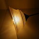 Suspension in brass and glass opaque Netherlands 1960s/1970s