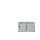 Vintage sideboard with sliding doors (renovated)