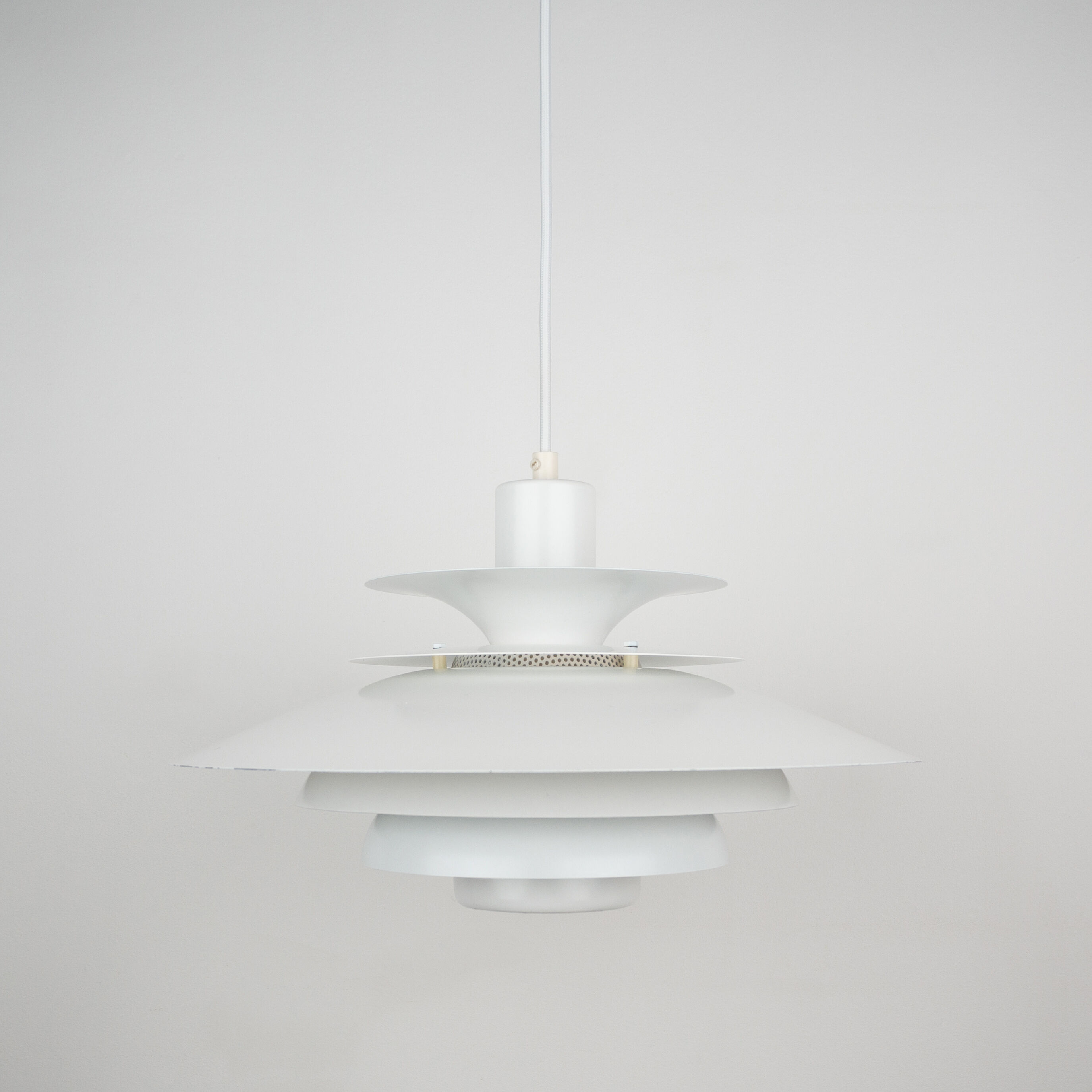 Danish vintage pendant lamp Verona by Kurt Wiborg, Jeka 1980s