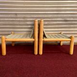 Pair of drivers 1970s/80s natural wood