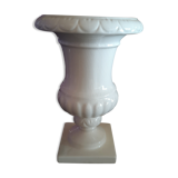 Medici vase in white earthenware Gien 1960s