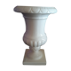 Medici vase in white earthenware Gien 1960s