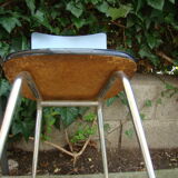 Pair of old blue formica chairs