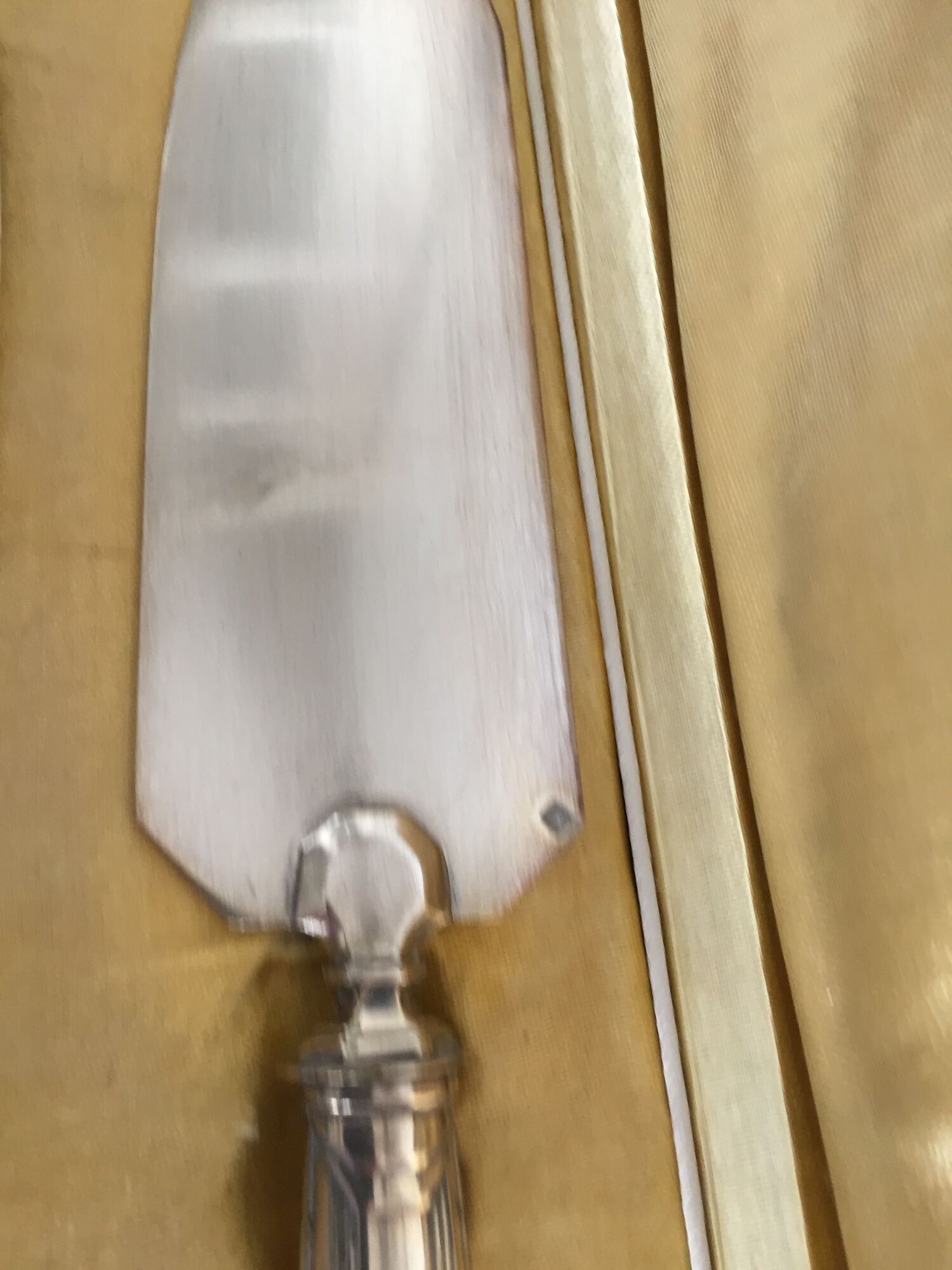 Art Deco dessert service covers in silver metal
