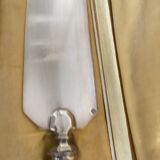 Art Deco dessert service covers in silver metal