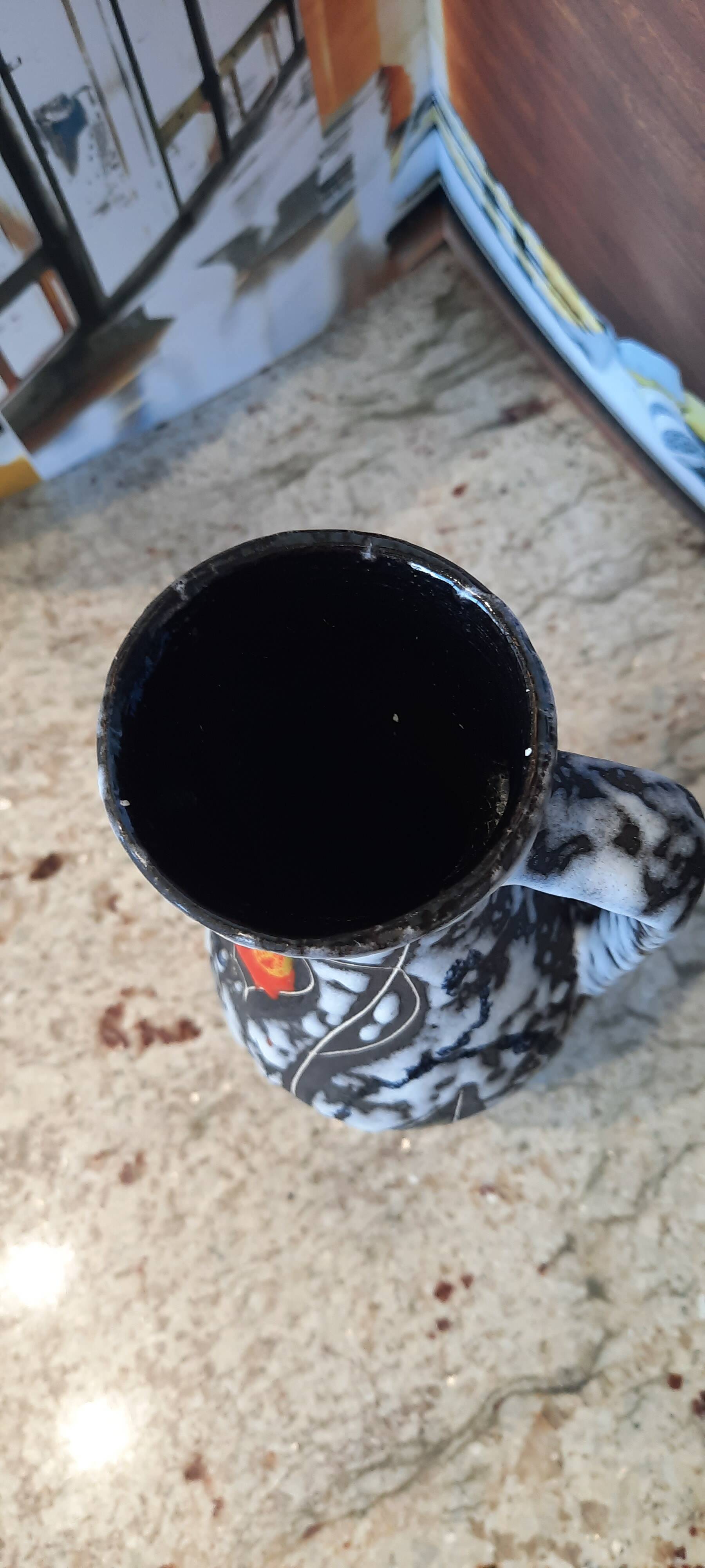 Fat lava ceramic vase Numbered Germany Vintage