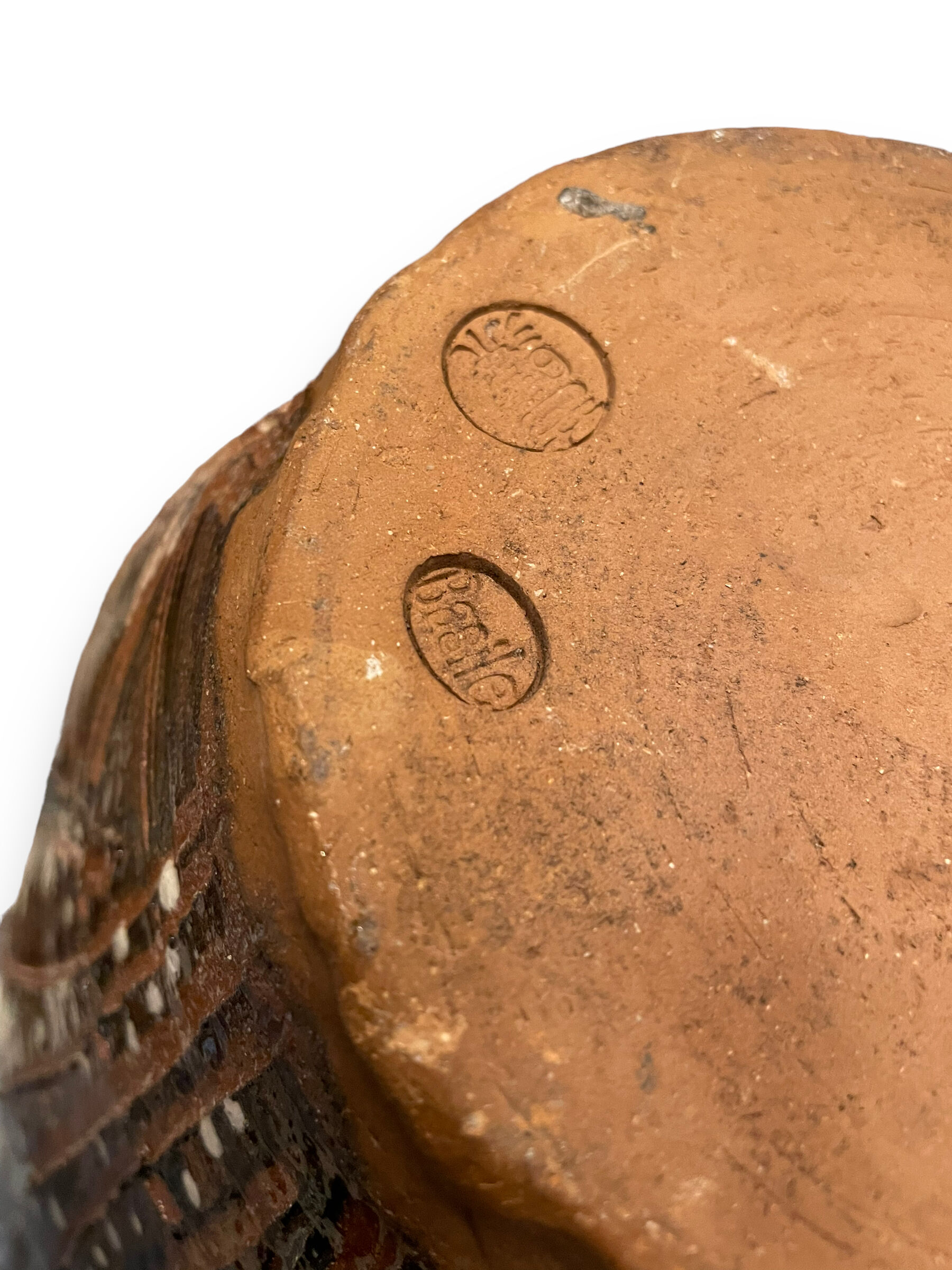Glazed terracotta vase thierry basile