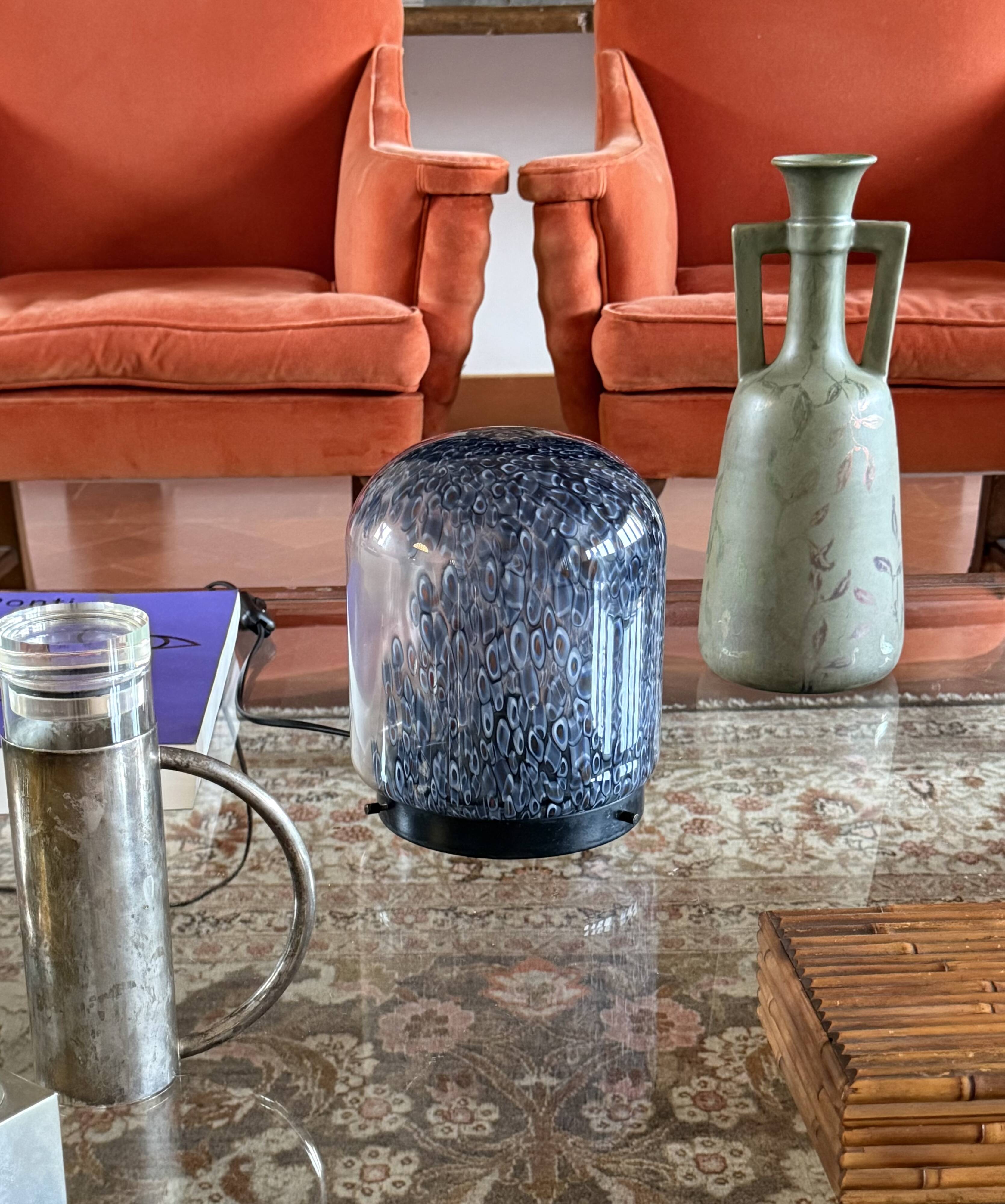 Gae Aulenti, 'Neverrino' murrine-blown glass table lamp , Vetreria Vistosi