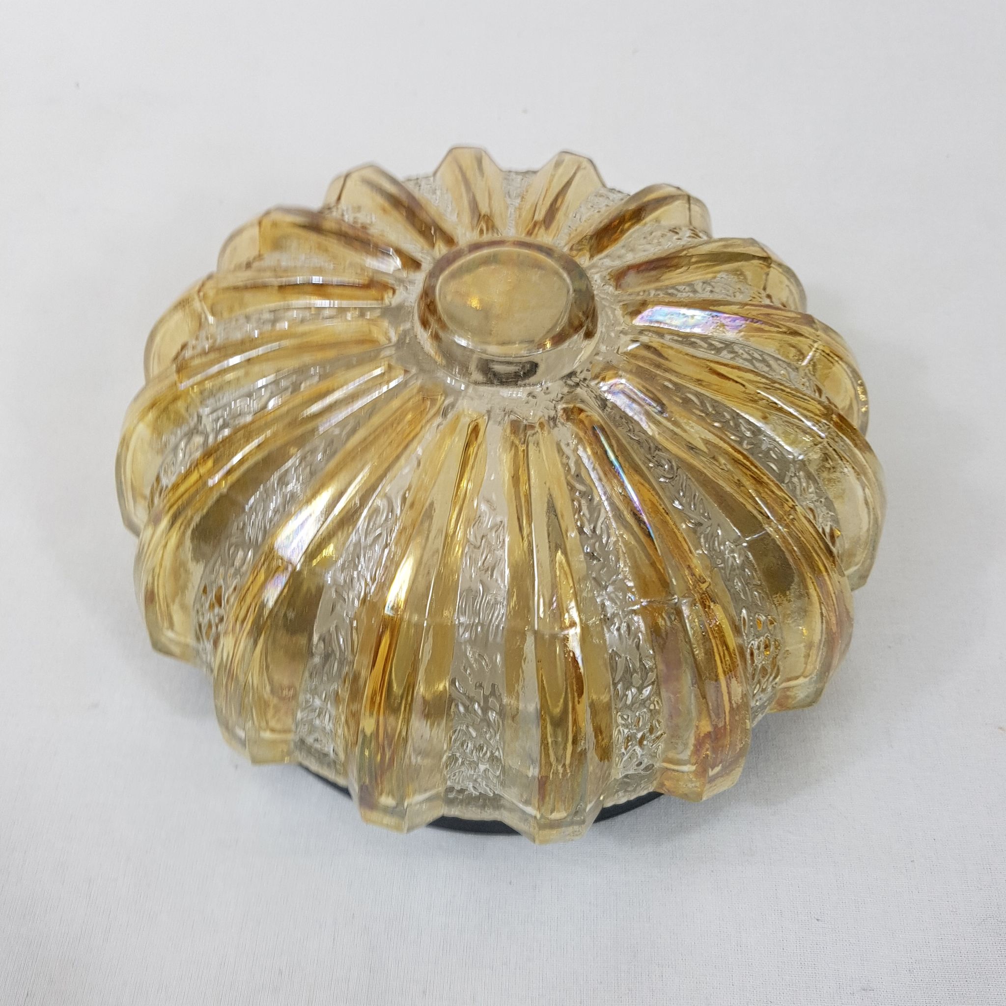 Plafonnier globe en verre