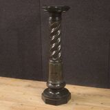 Italian twisted marble column from the 20th century
