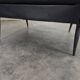 Paire de fauteuils design italien en skaï noir