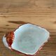 Pair of salerons shell Louis XV style porcelain of the nineteenth