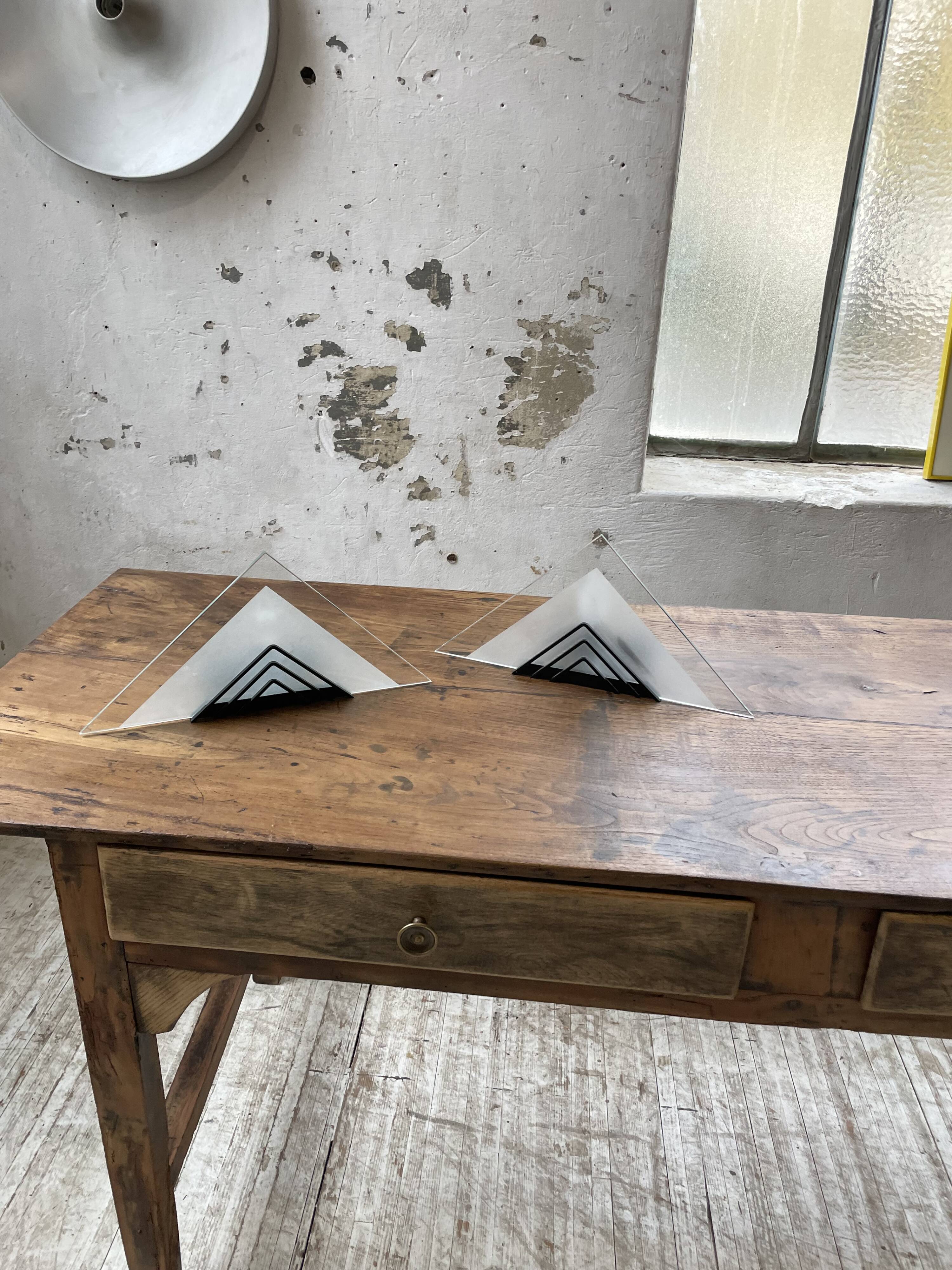 Pair of 80s wall lights