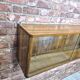 Hanging walnut display cabinet after renovation. Vintage / Loft / Custom