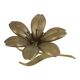 Mid-Century Brass Lily Flower Sculpture Figurine Ashtray
