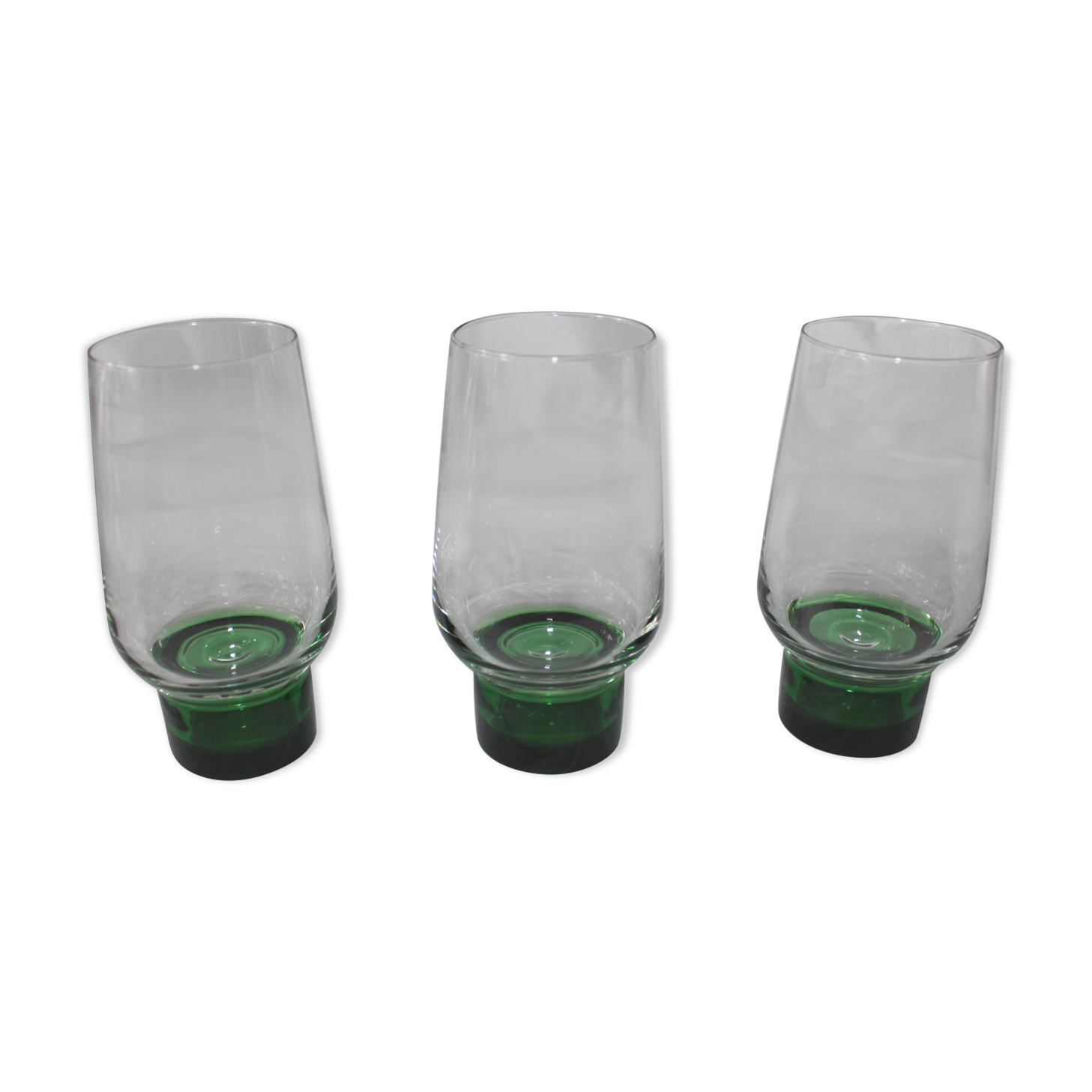 Lot of 3 vintage luminarc water glasses