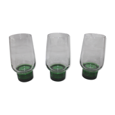 Lot de 3 verres à eau luminarc vintage