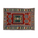 Anatolian handmade vintage rug 185 cm x 132 cm