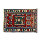 Anatolian handmade vintage rug 185 cm x 132 cm