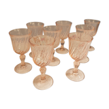 Set of 8 Rosaline glasses from Luminarc