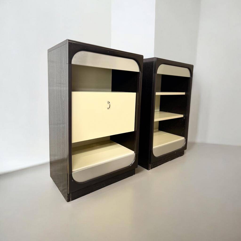 Set of 2 vintage 1970s mini cabinets / occasional furniture