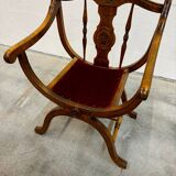 Dagobert armchair with red upholstery