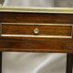 Pair of Louis XVI Style Nightstands with White Carrara Marble