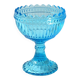 Vintage Iittala Marimekko Aqua Blue Pedestal Bowl - Finnish Design