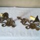 Brass sconces