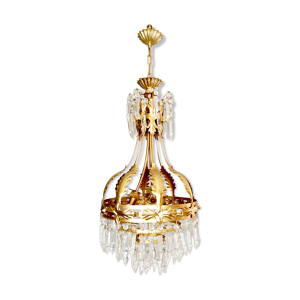 Lustre doré d’or du milieu du