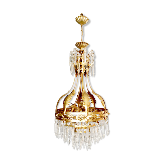 Lustre doré d’or du milieu du milieu du siècle