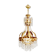 Lustre doré d’or du milieu du milieu du siècle