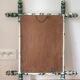 Miroir ancien en bois formant bambou