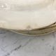 Set of 6 dessert plates Terre de Fer Gien model "Laviary" late nineteenth
