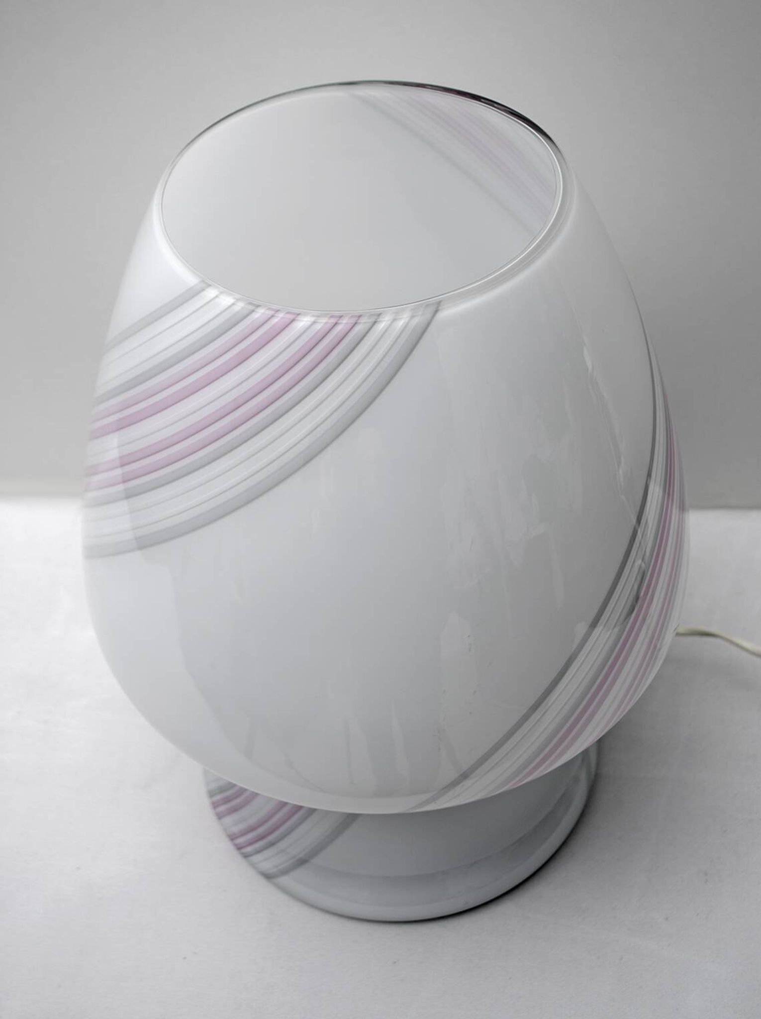 Lampe de table moderne en verre de Murano, "Incamiciato", 1980
