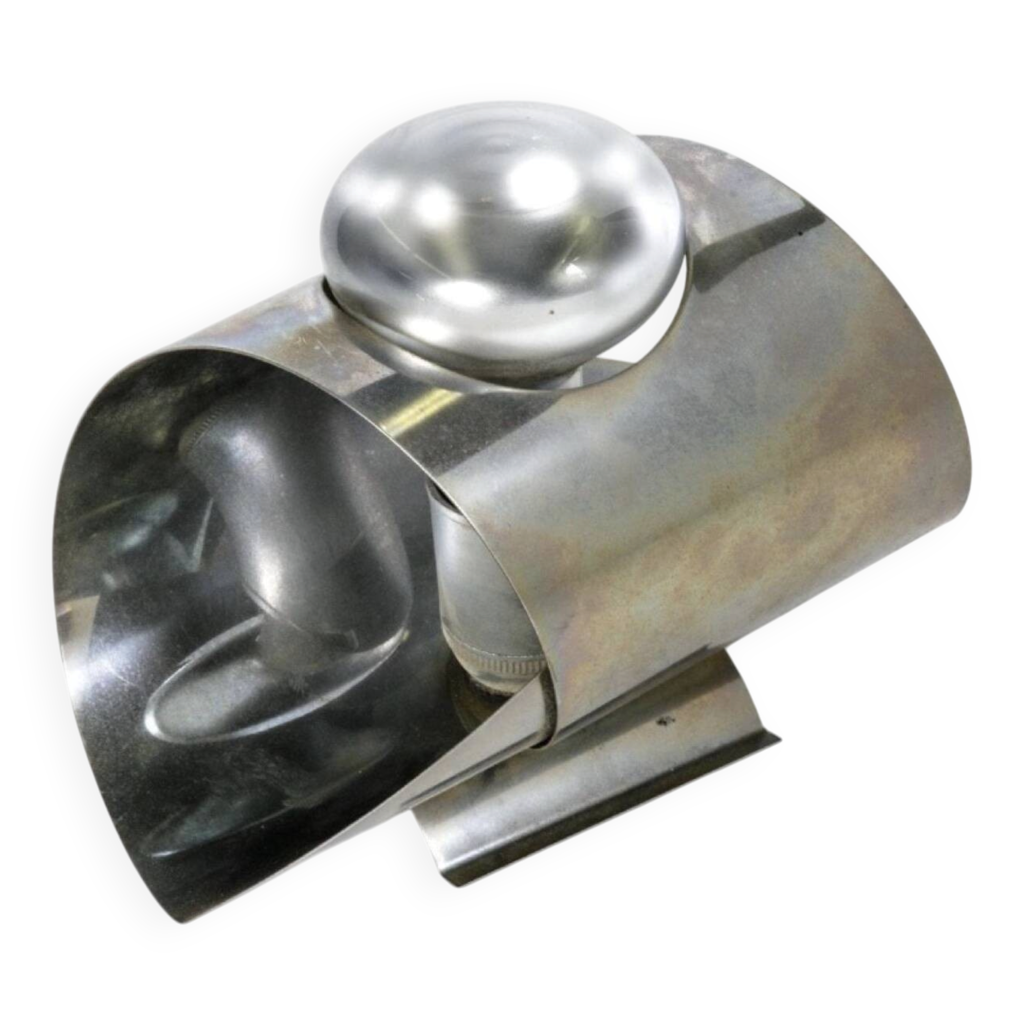 Space Age wall light in chrome metal – 1970s – OXAR style