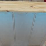 Industrial low metal furniture goes everywhere with wood top
