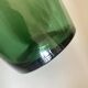 Green blown glass vase Empoli 1960 XXL Italian design