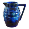 Art deco enameled earthenware pitcher